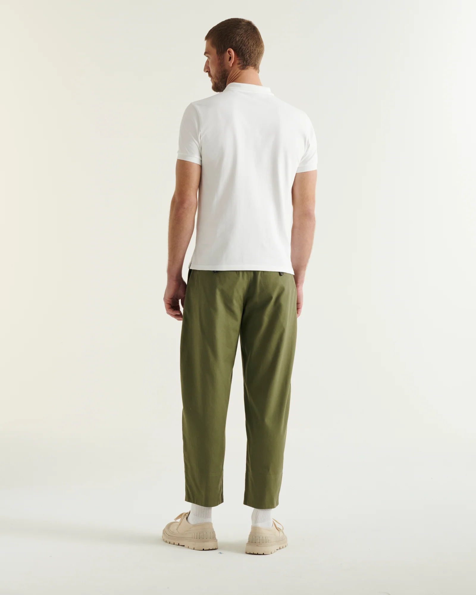 Polo shirt in organic cotton White Marbella