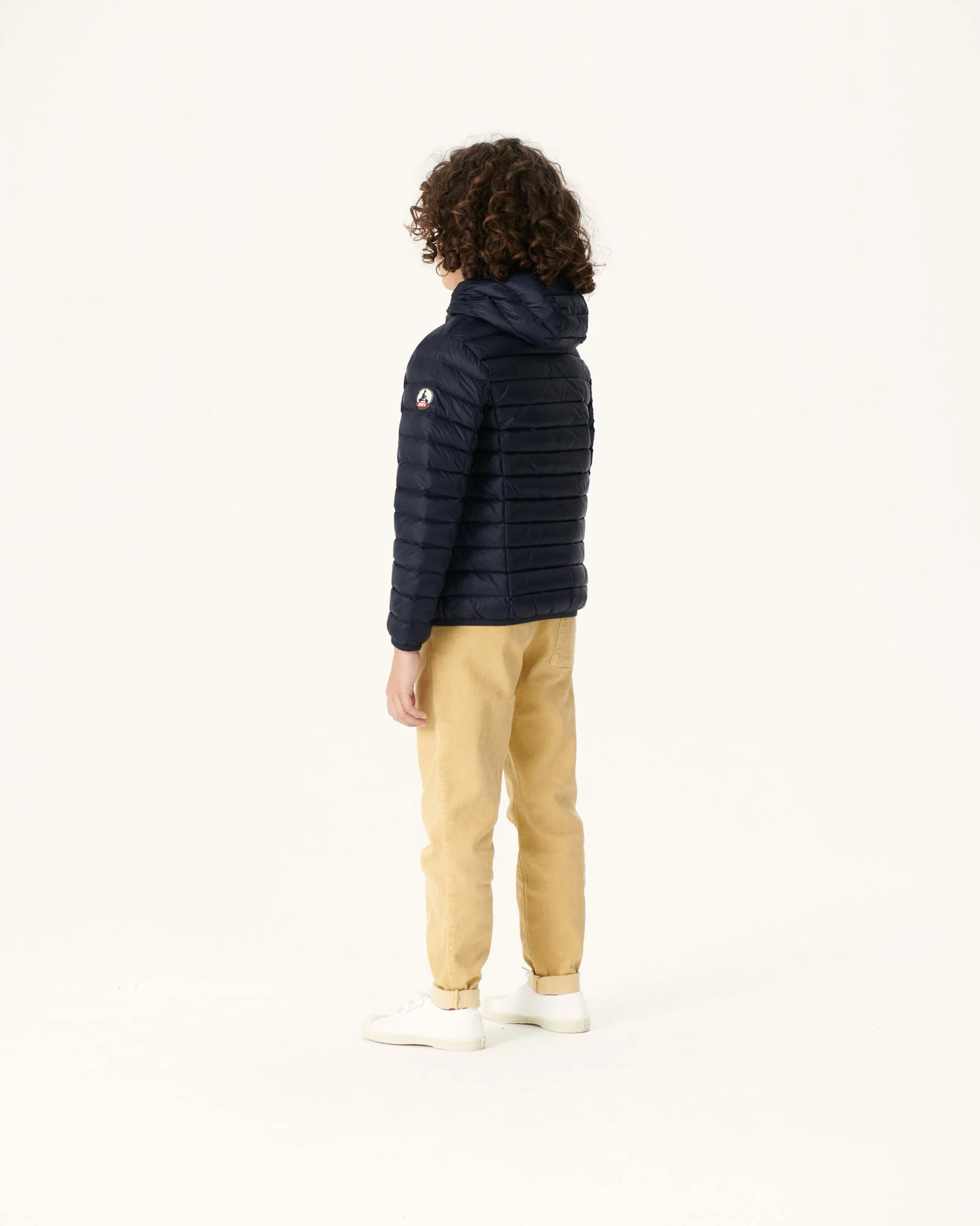 Down jacket light hoodie Kid Celadon green Hugo