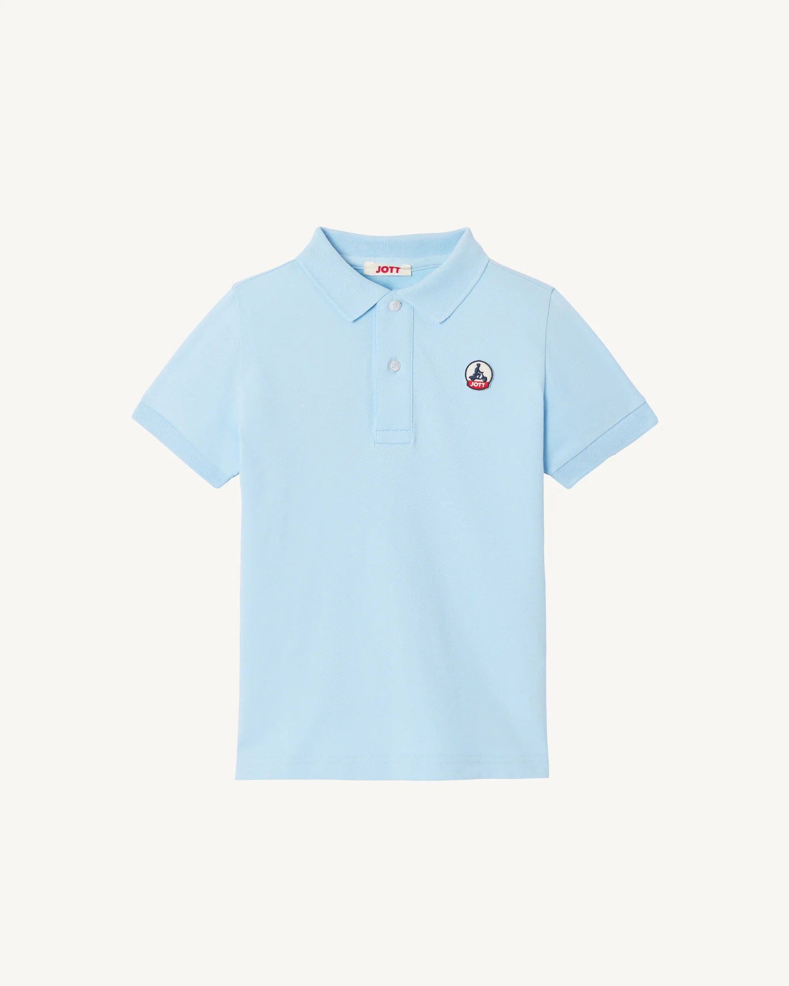 Polo Kid en organic cotton Bleu céleste Salvador