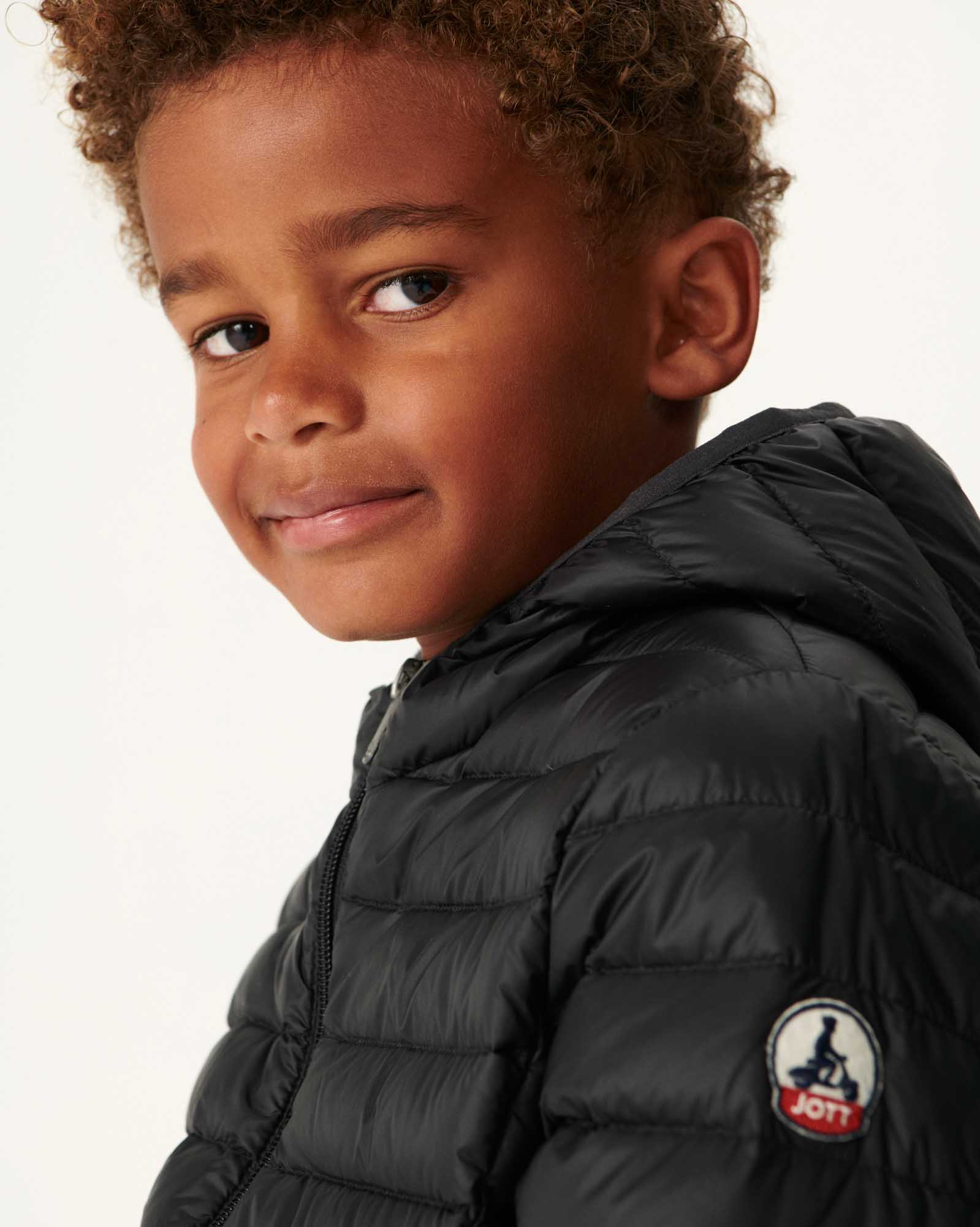 Down jacket light hoodie Kid Celadon green Hugo