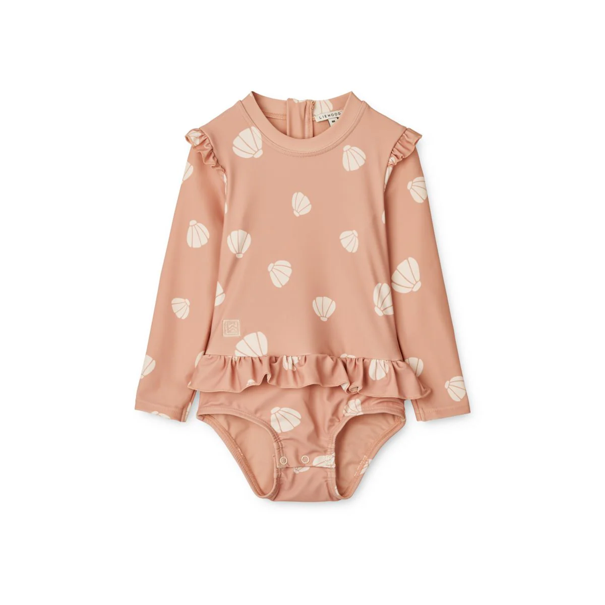 Sille Swim Jumpsuit - Y/D stripe: Sea blue/white