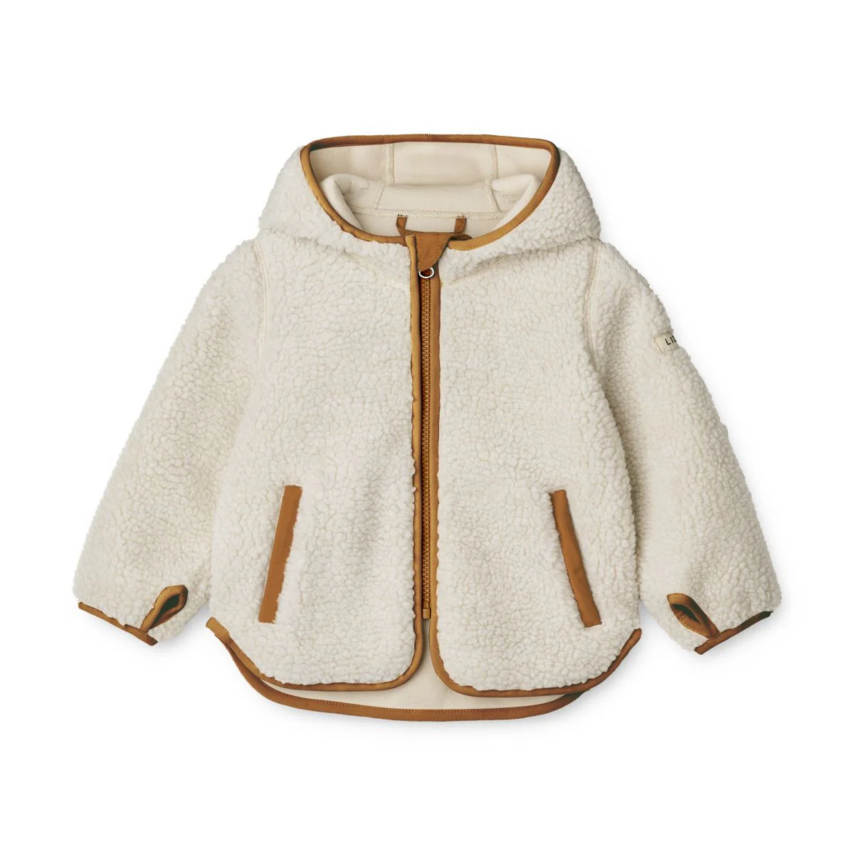 Mara Pile Jacket with ears - Cherries / Dark rosetta
