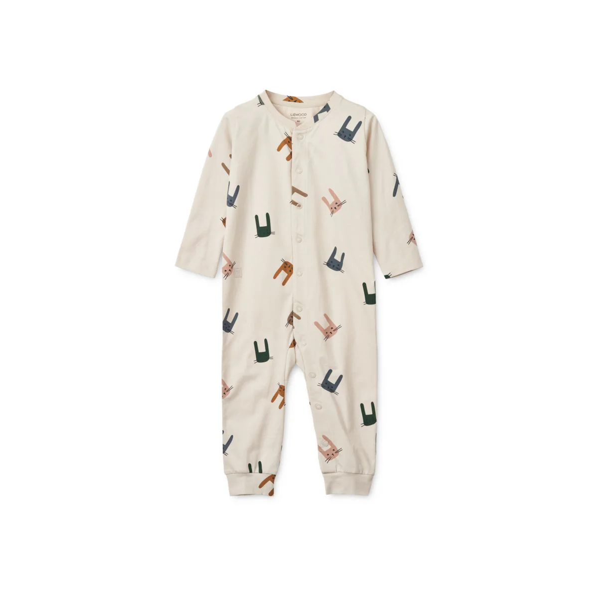 Birk Printed Pyjamas Jumpsuit - Double dot / SIlver lining