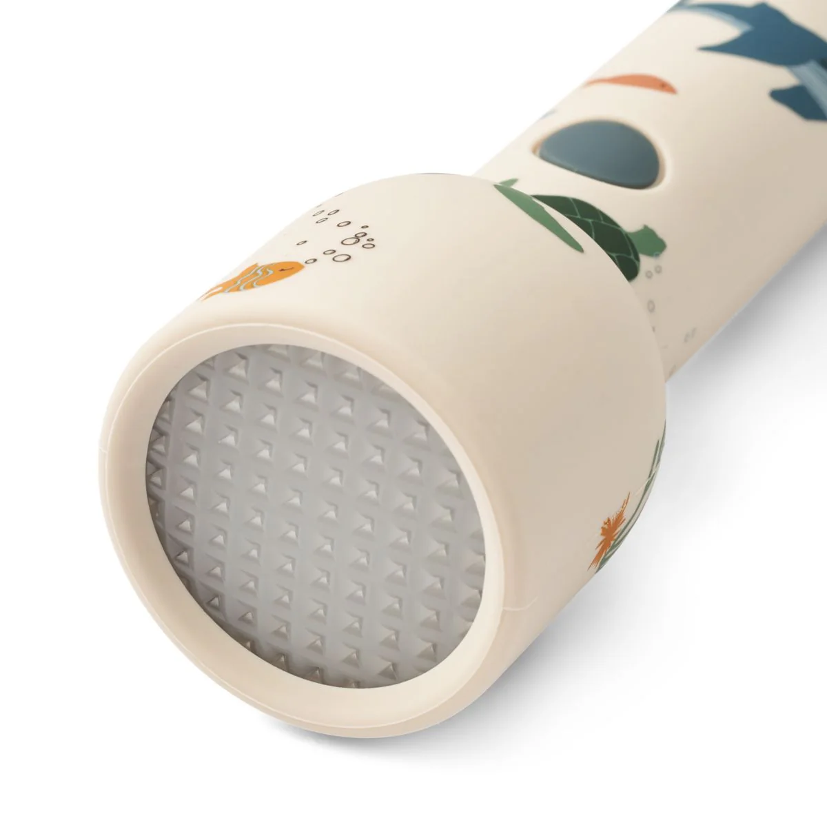 Gry printed silicone flashlight - Peach / Sea shell