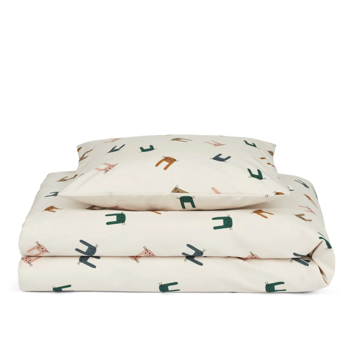 Ingeborg Junior Printed Bedding - Unicorn / Pale tuscany