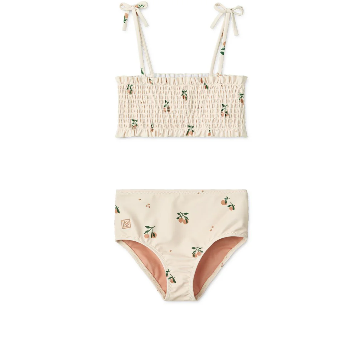 Mikaela smock printed bikini - Peach / Sea shell