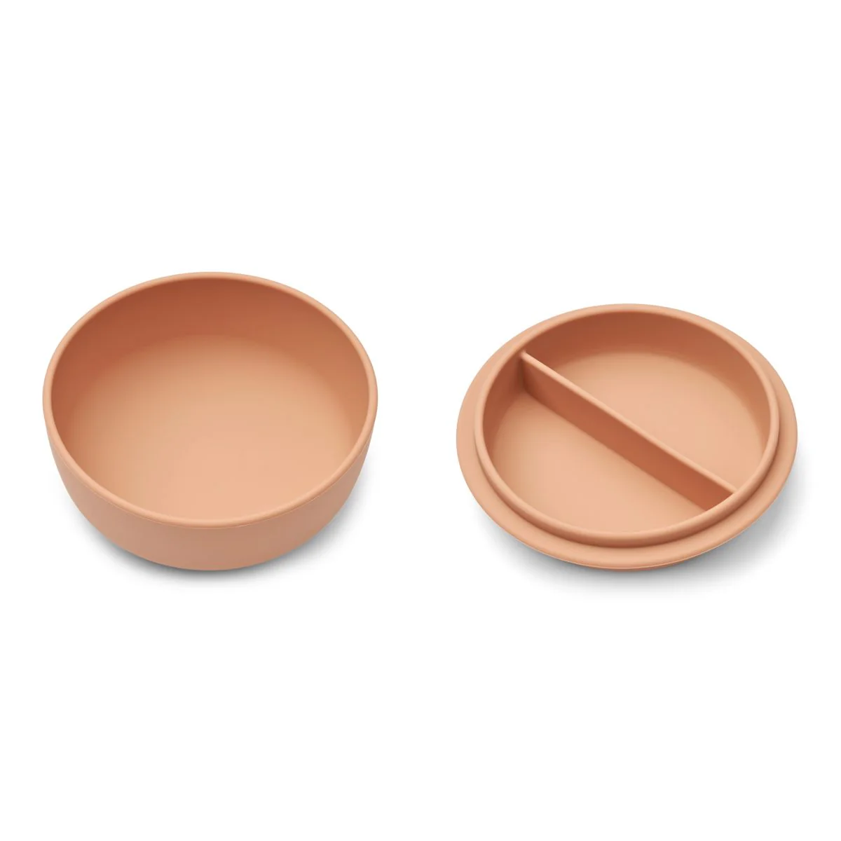 Serge silicone bowl with lid - Whale blue