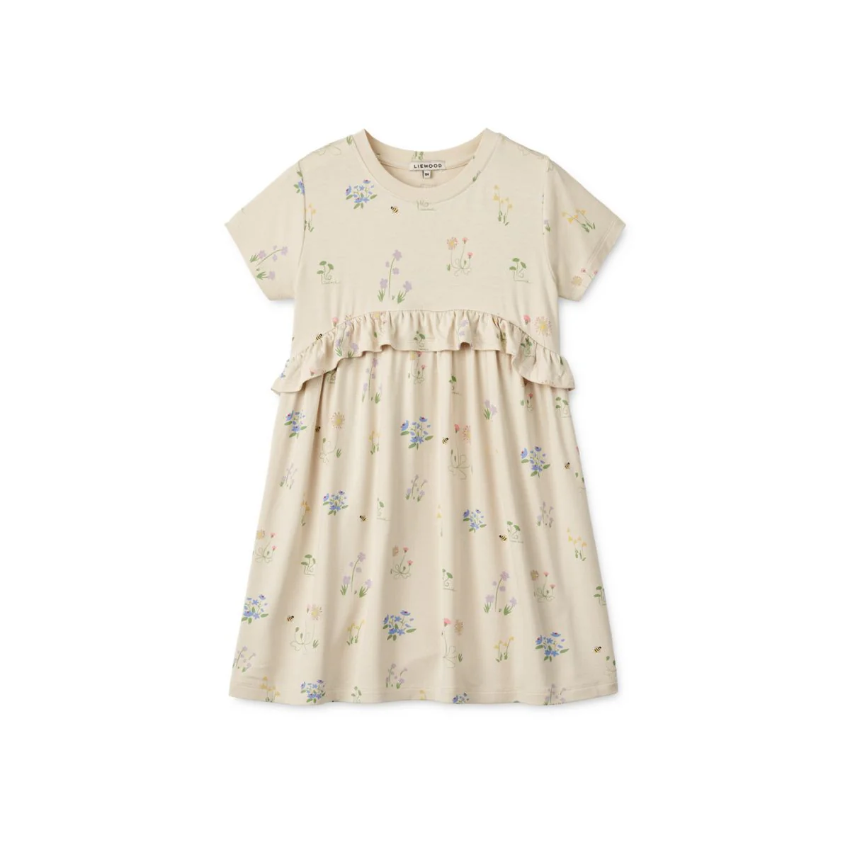 Hilma printed t-shirt dress - Flora / Sandy
