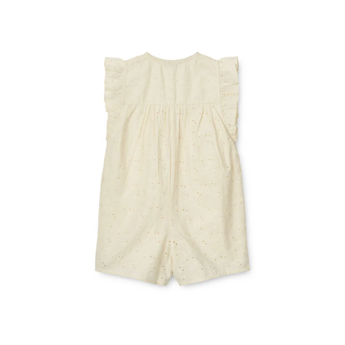 Holmfrid anglaise short jumpsuit - Cloud cream