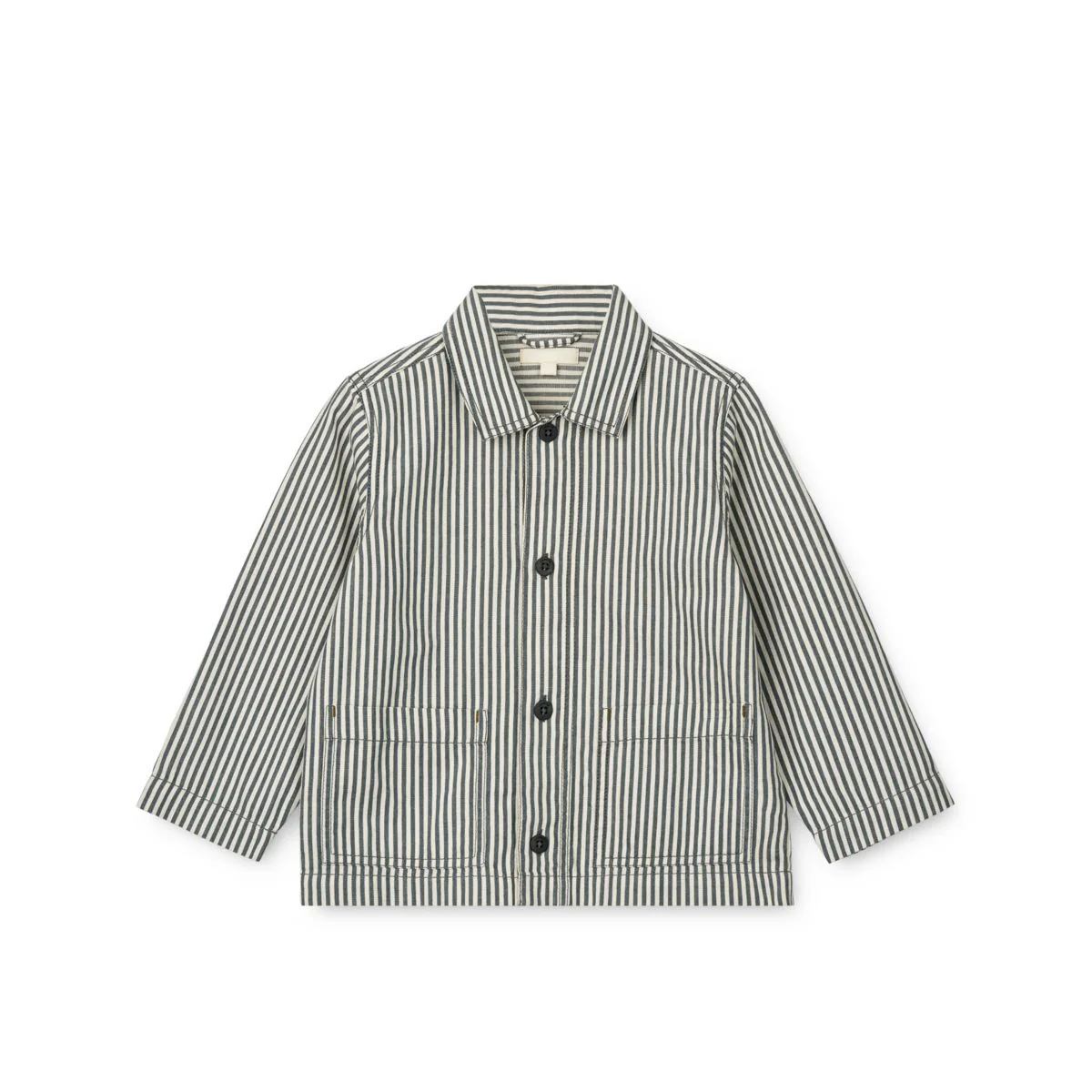 Bruno overshirt jacket - Y/D Stripe Whale Blue / Creme de la Creme