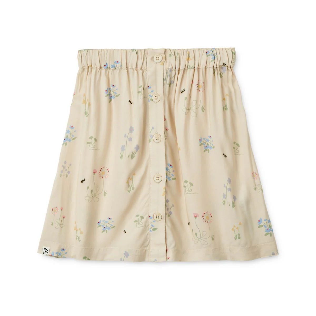 Rosita printed midi skirt - Leo spots / Tuscany rose