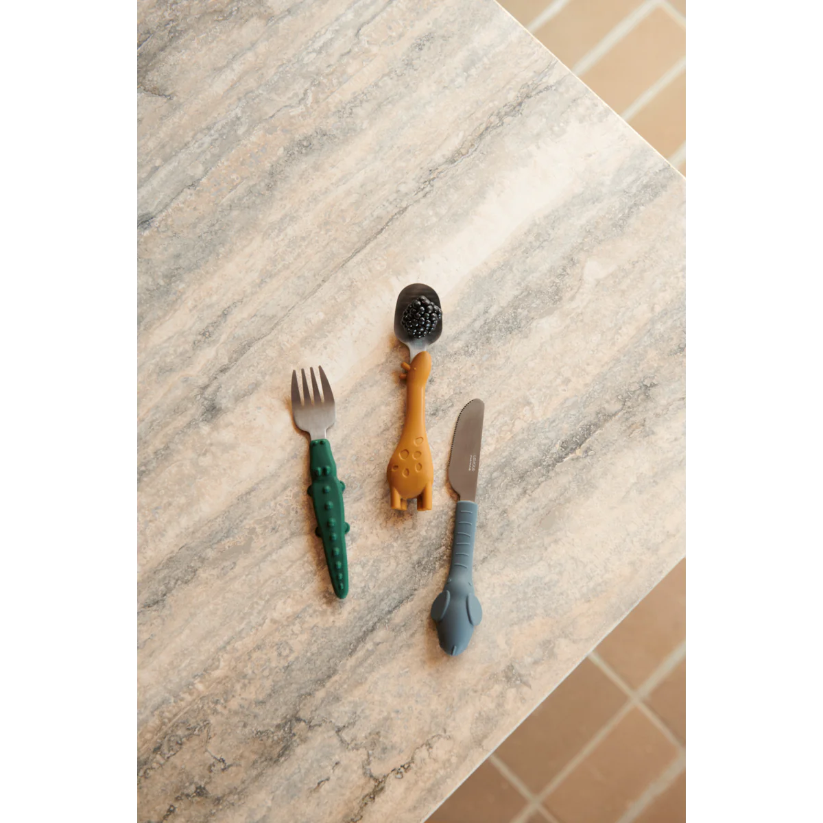 Tove cutlery set - Golden caramel mix