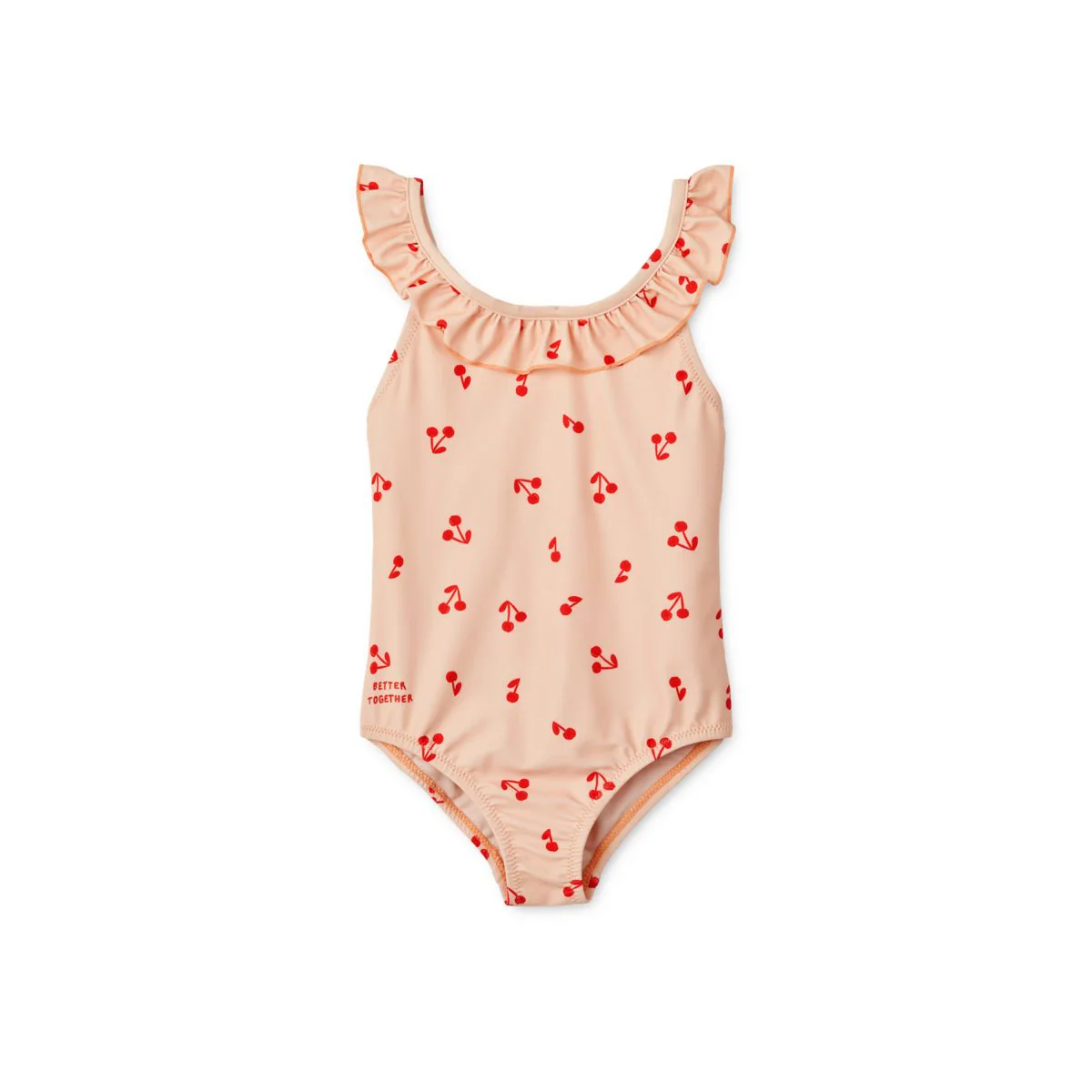 Kallie printed ruffle swimsuit - Leo spots / Tuscany rose