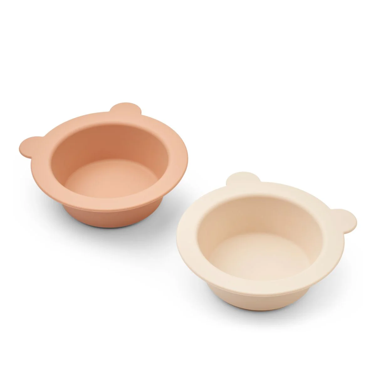 Peony Suction Bowl 2-Pack - Whale blue / Dove blue