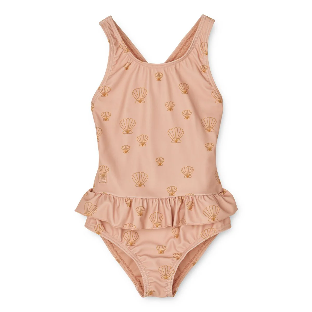 Amara printed swimsuit  - Peach / Sea shell