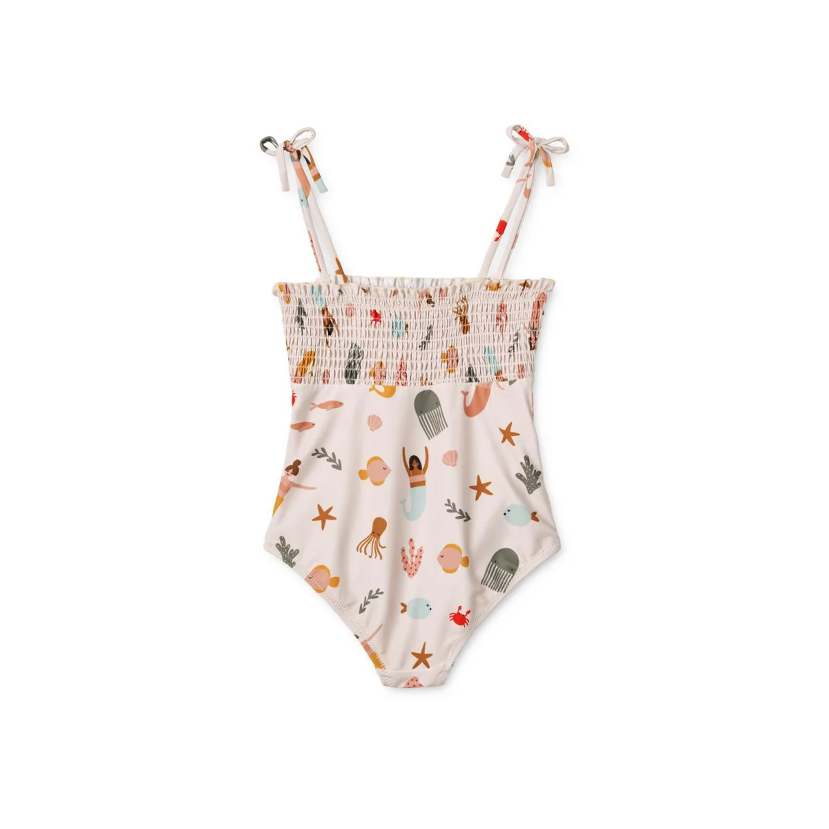 Larisa smock printed swimsuit - Leo spots / Tea