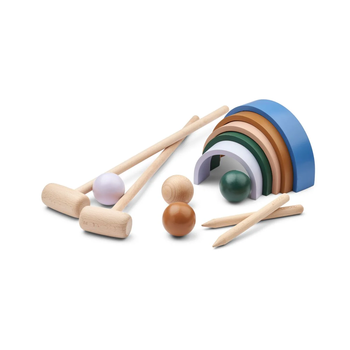 Alen croquet set - Garden green multi mix