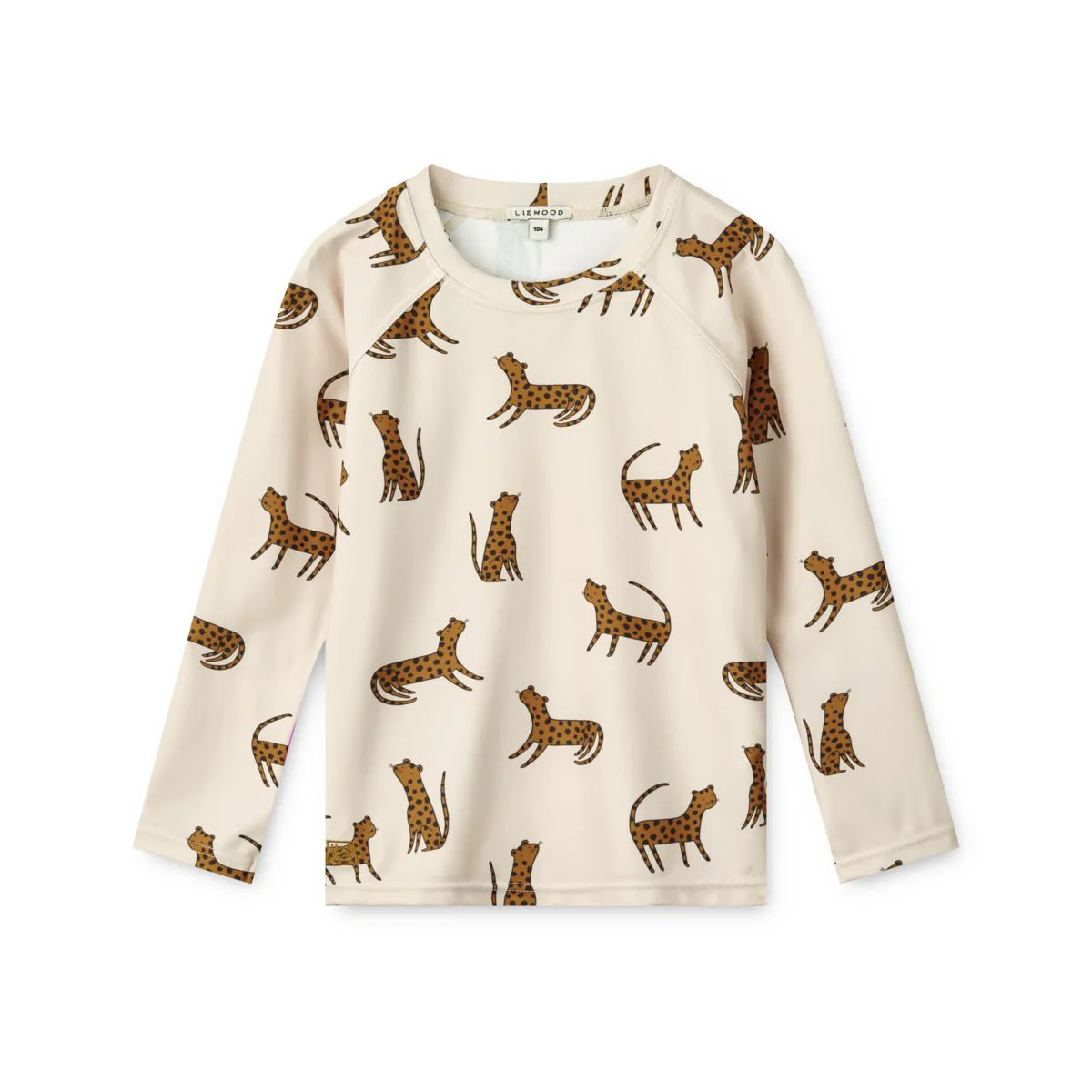 Noah Swim Tee - Y/D stripe: Sea blue/white