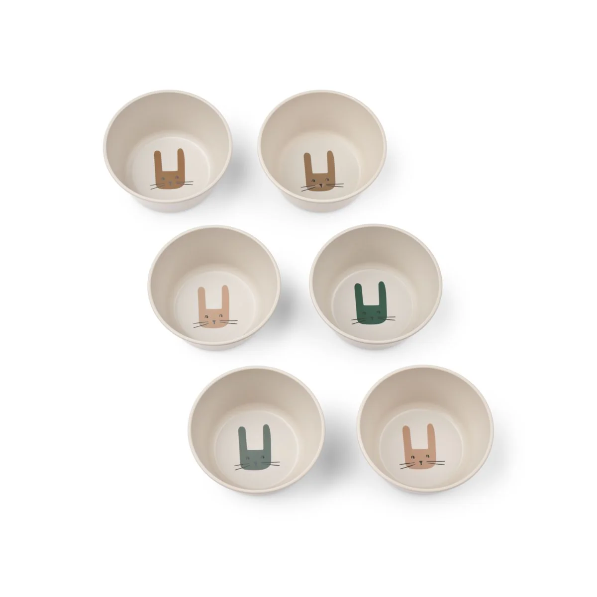 Cees bowl 6-pack - All together / Sandy