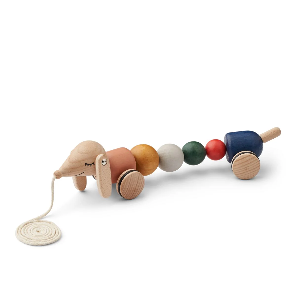 Barthes Pull Along Toy - Golden caramel multi mix