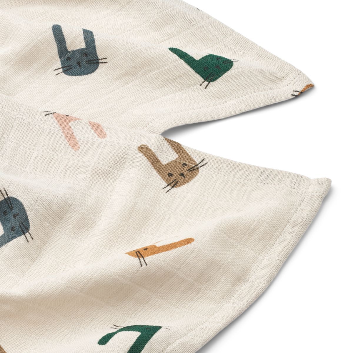 Lewis Muslin Cloth 2-Pack - Dinosaurs / Mist