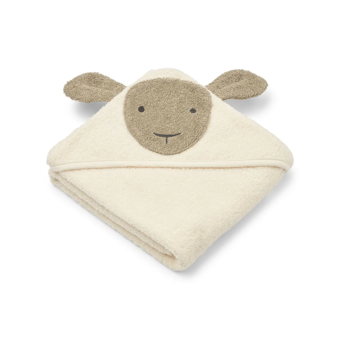 Albert Bear Hooded Towel - Dove blue