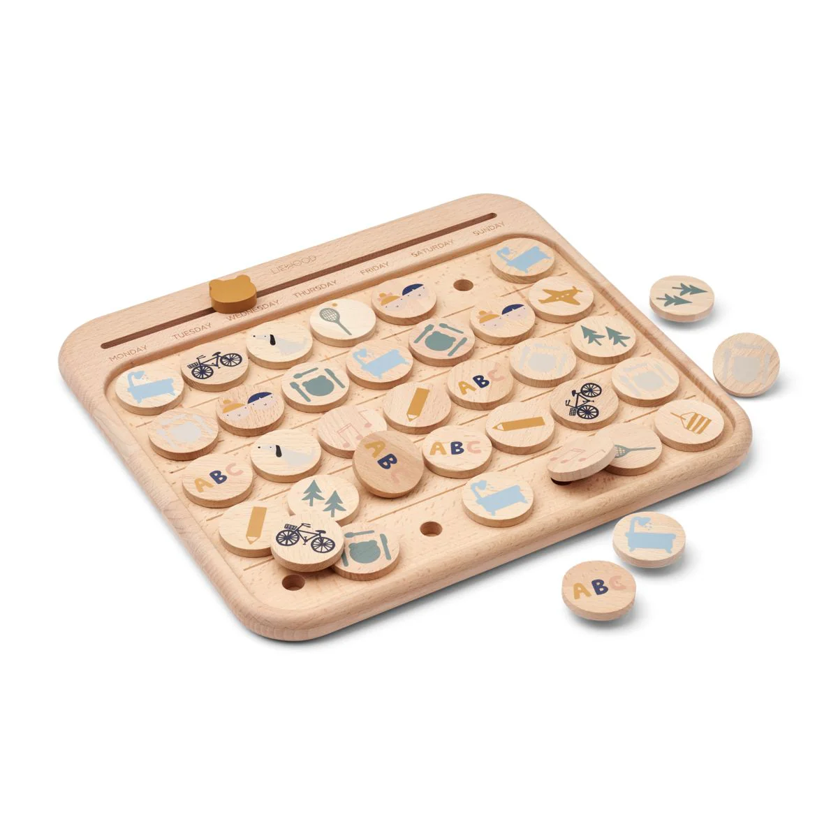 Tao Calendar Activity Board  - Faune green multi mix