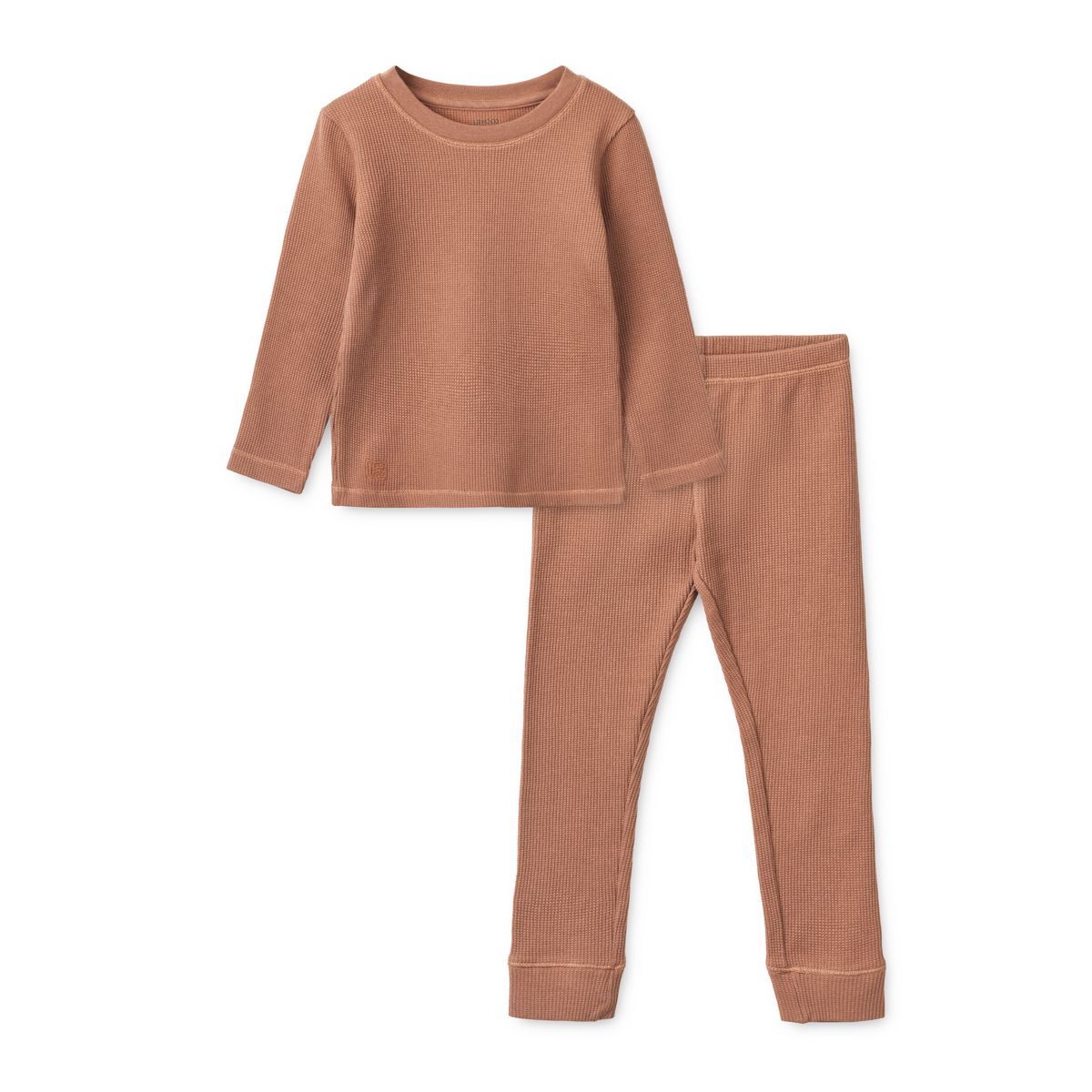 Croydon waffle pyjamas set - Faune green