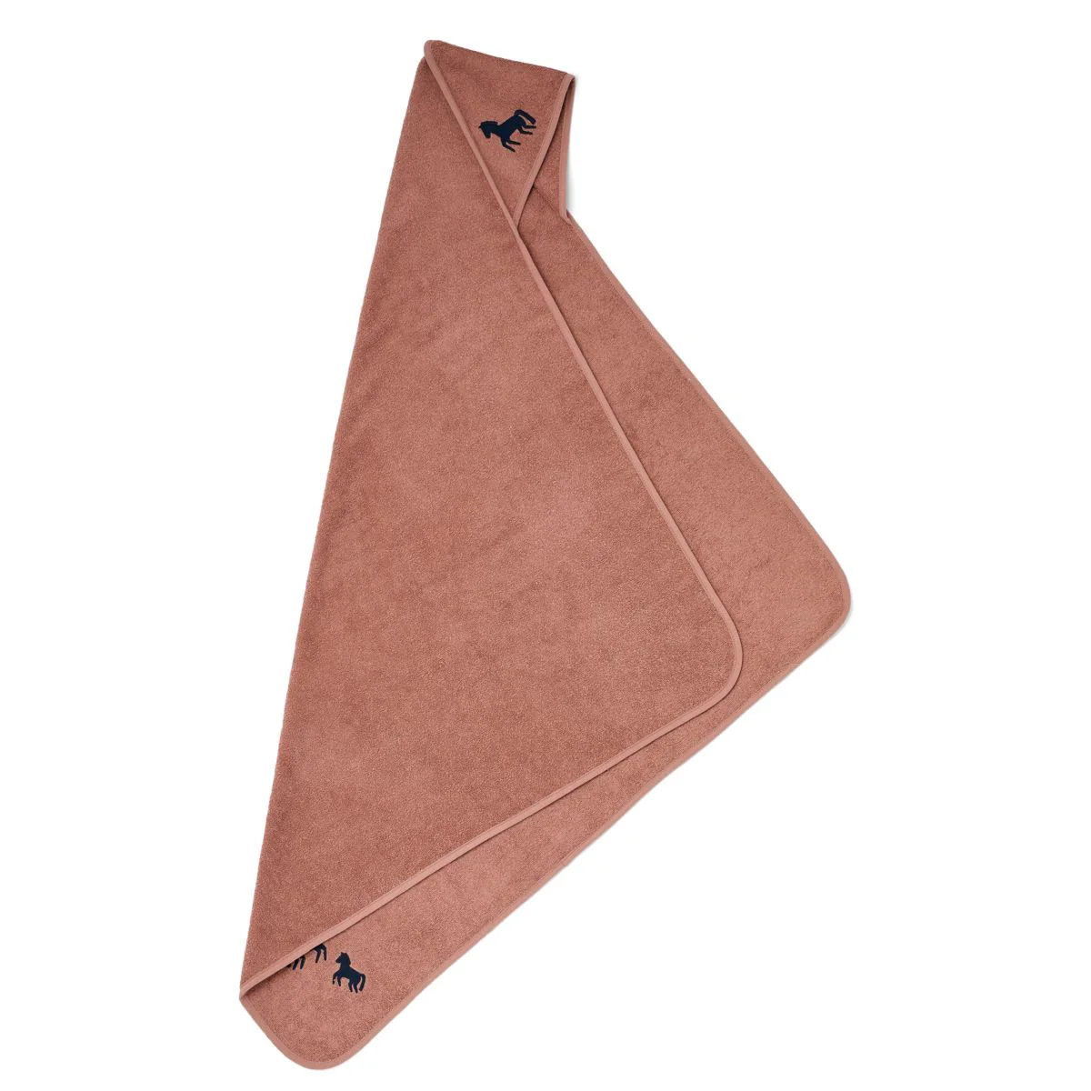 Goya hooded baby towel - Horses / Dark rosetta