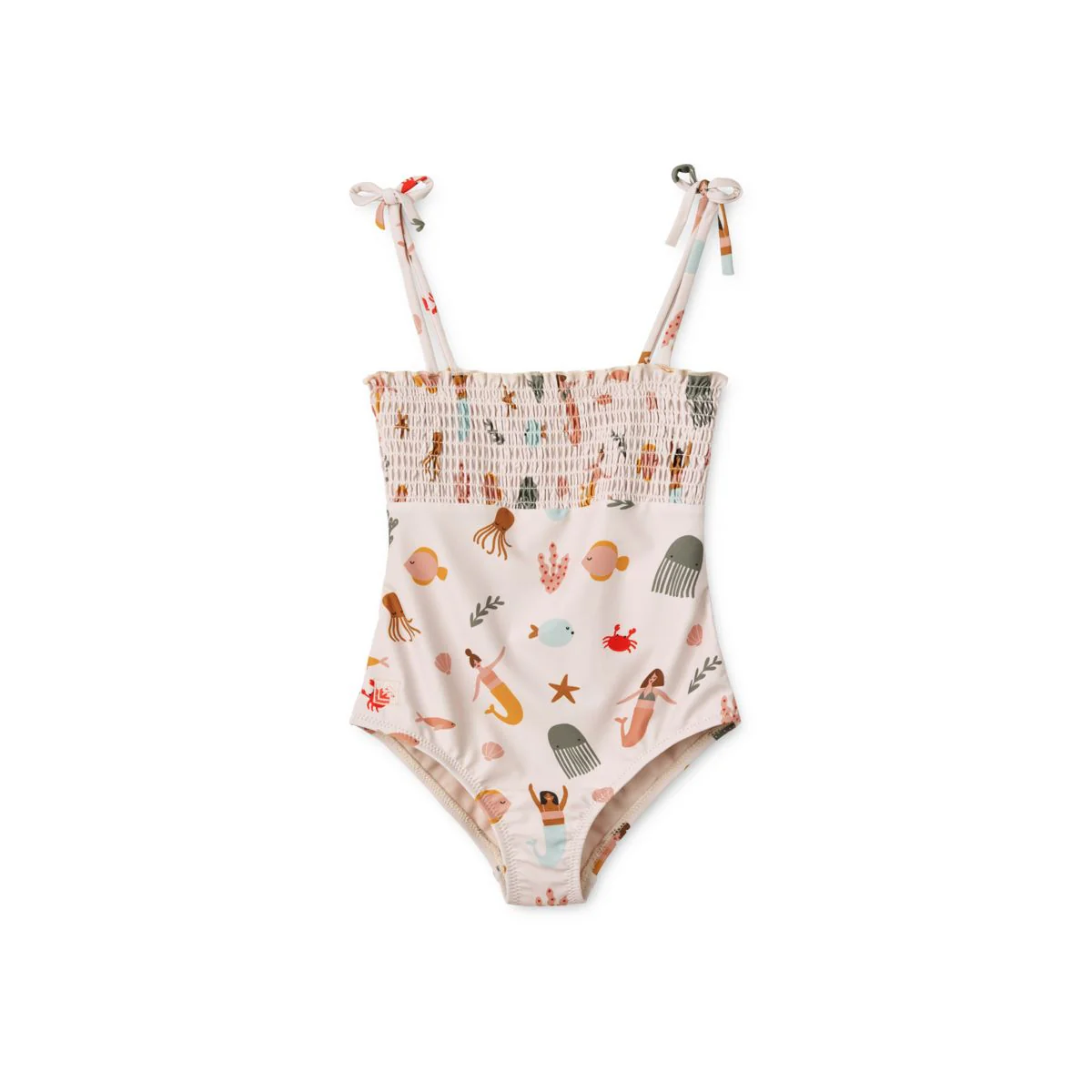 Larisa smock printed swimsuit - Leo spots / Tea
