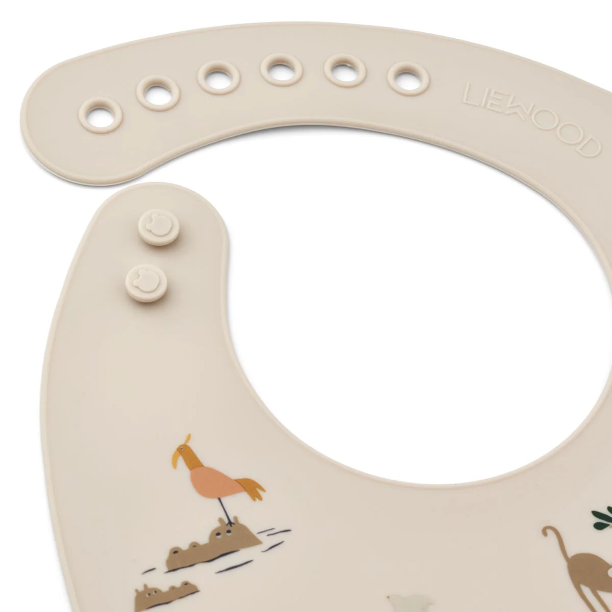 Tilda Printed Bib 2-Pack - Farm / Sandy