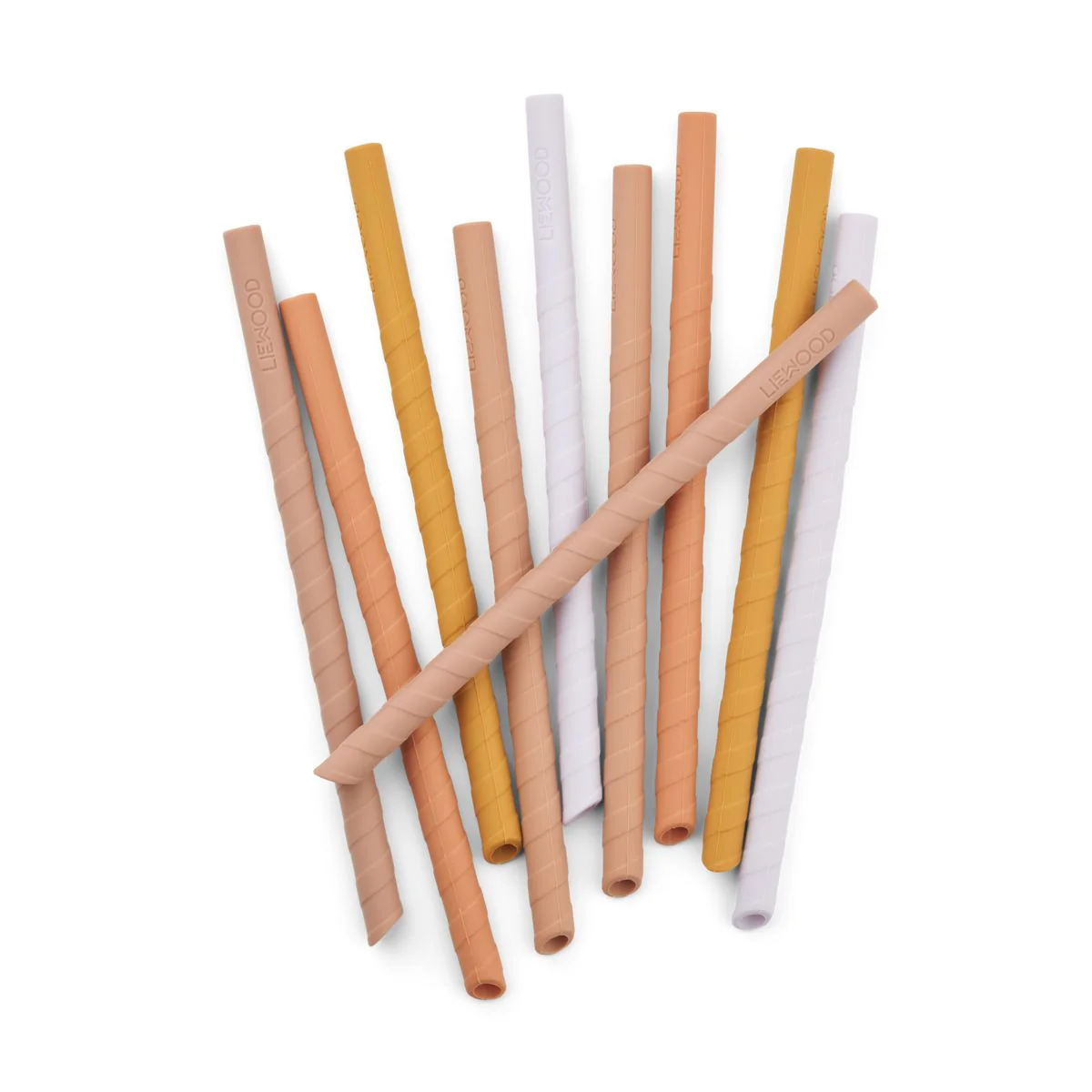 Timoti straw 10 pack - Yellow mellow multi mix