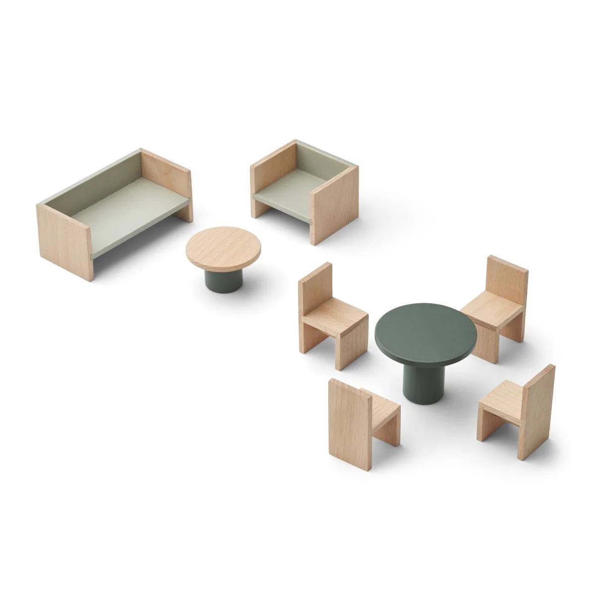 Gillian Playhouse Furniture - Hunter green mix