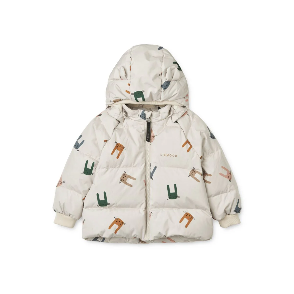 Polle Down Puffer Jacket - Dinosaurs / Mist