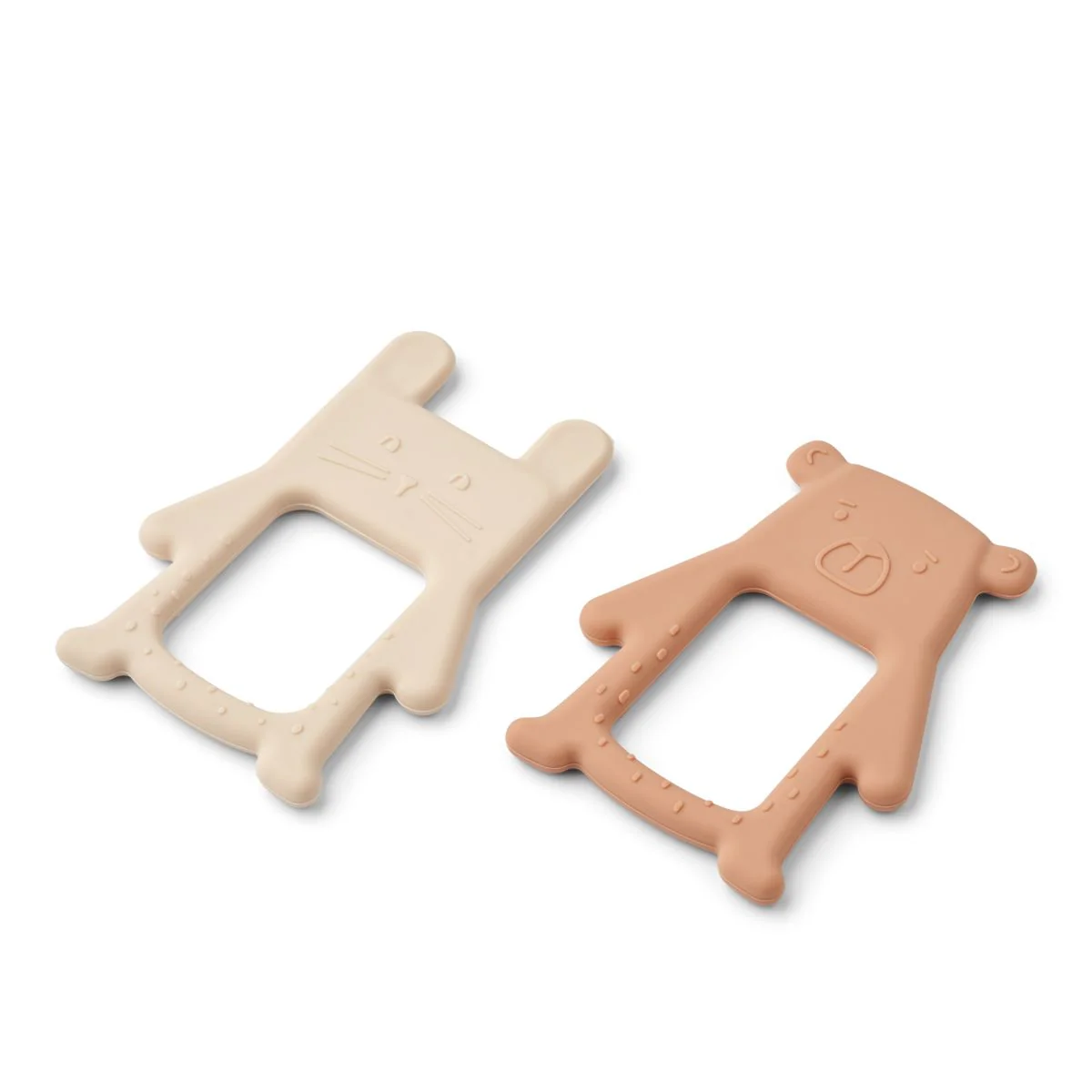 Jonathan Classic Teether 2-Pack - Sandy / Golden caramel