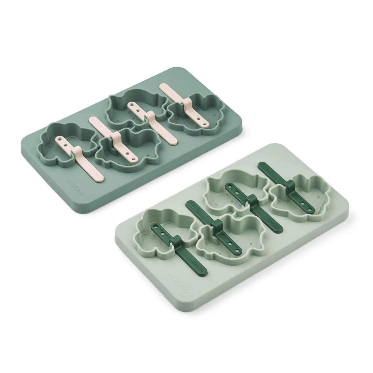 Manfred ice pop moulds 4-pack - Dino / Peppermint multi mix