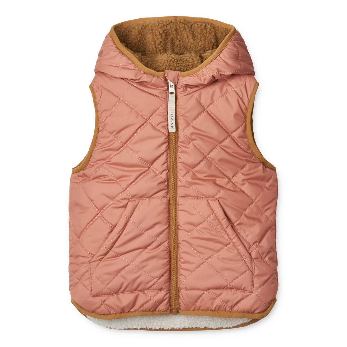 Diana Reversible Vest - Army brown mix