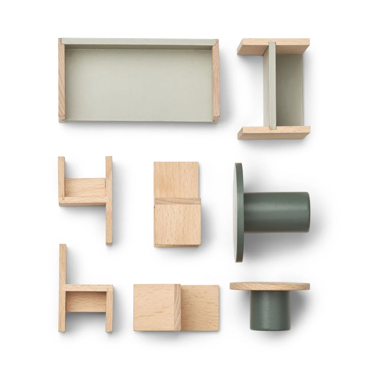 Gillian Playhouse Furniture - Hunter green mix