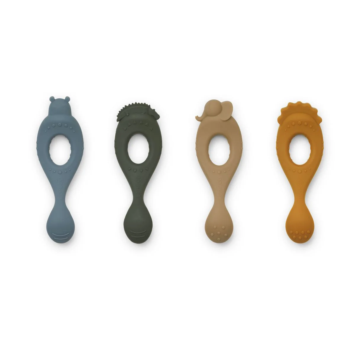 Liva Silicone Spoon 4 Pack - Rose mix