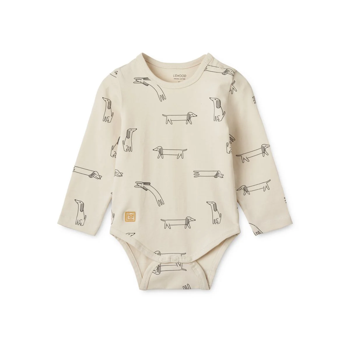 Yanni Baby Printed Ls Bodystocking 2-Pack - Dinosaurs Mist / Forest green