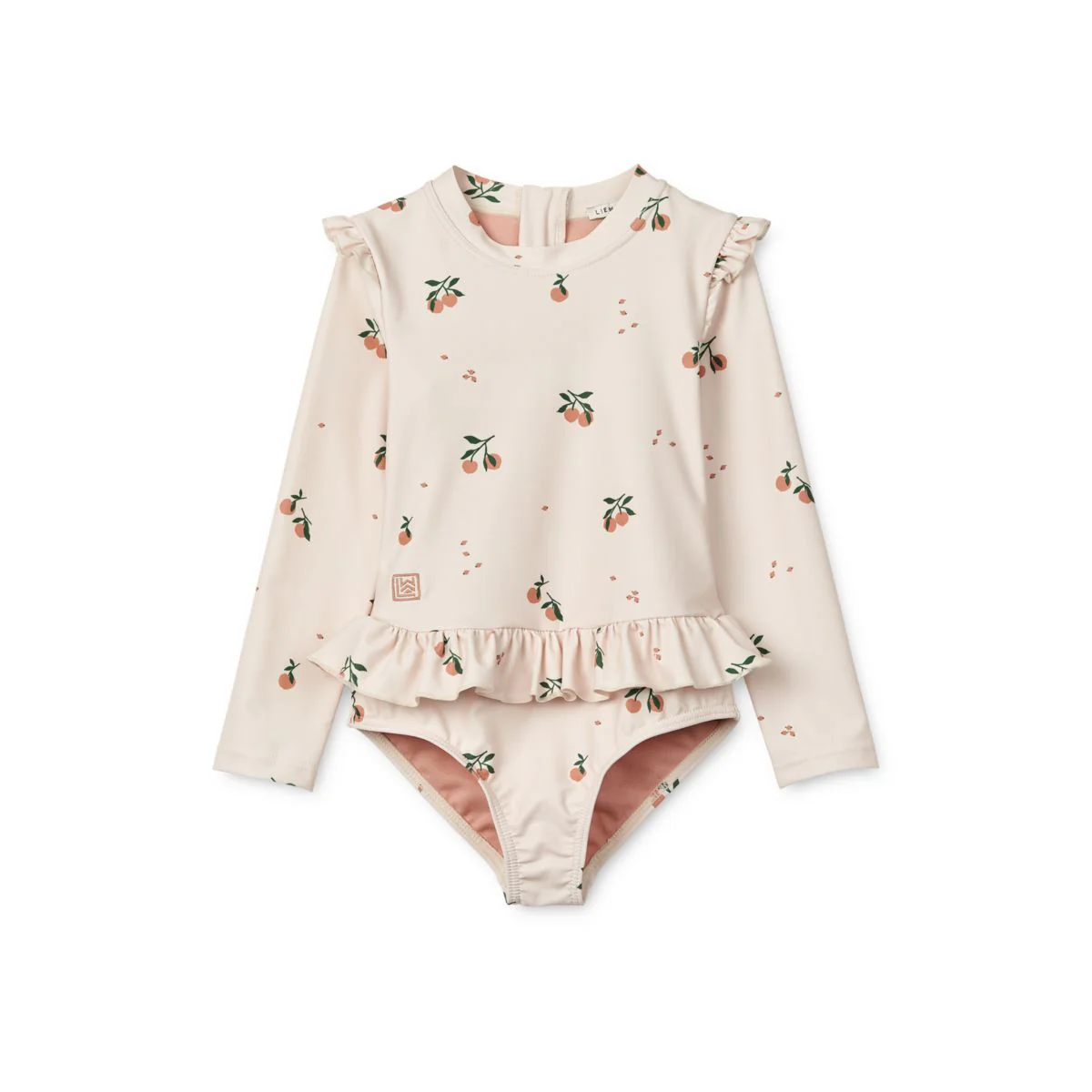 Sille printed swimsuit - Peach / Sea shell