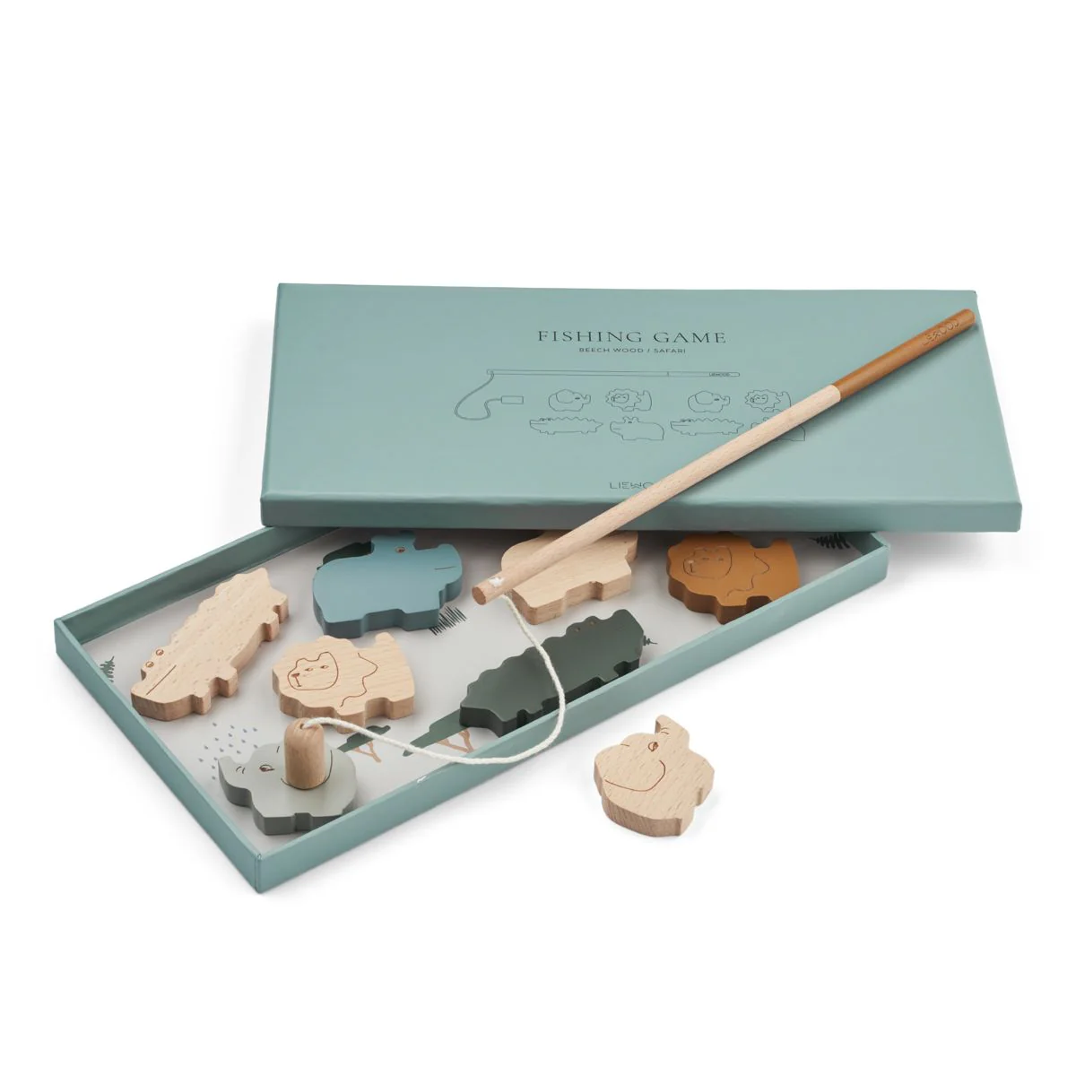 Sebastian fishing game - Safari/golden caramel multi mix