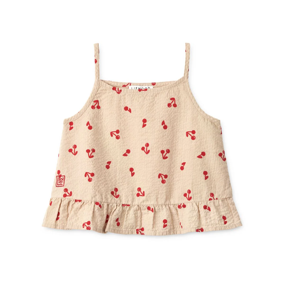 Aubrey printed cotton top - Cherries / Apple blossom
