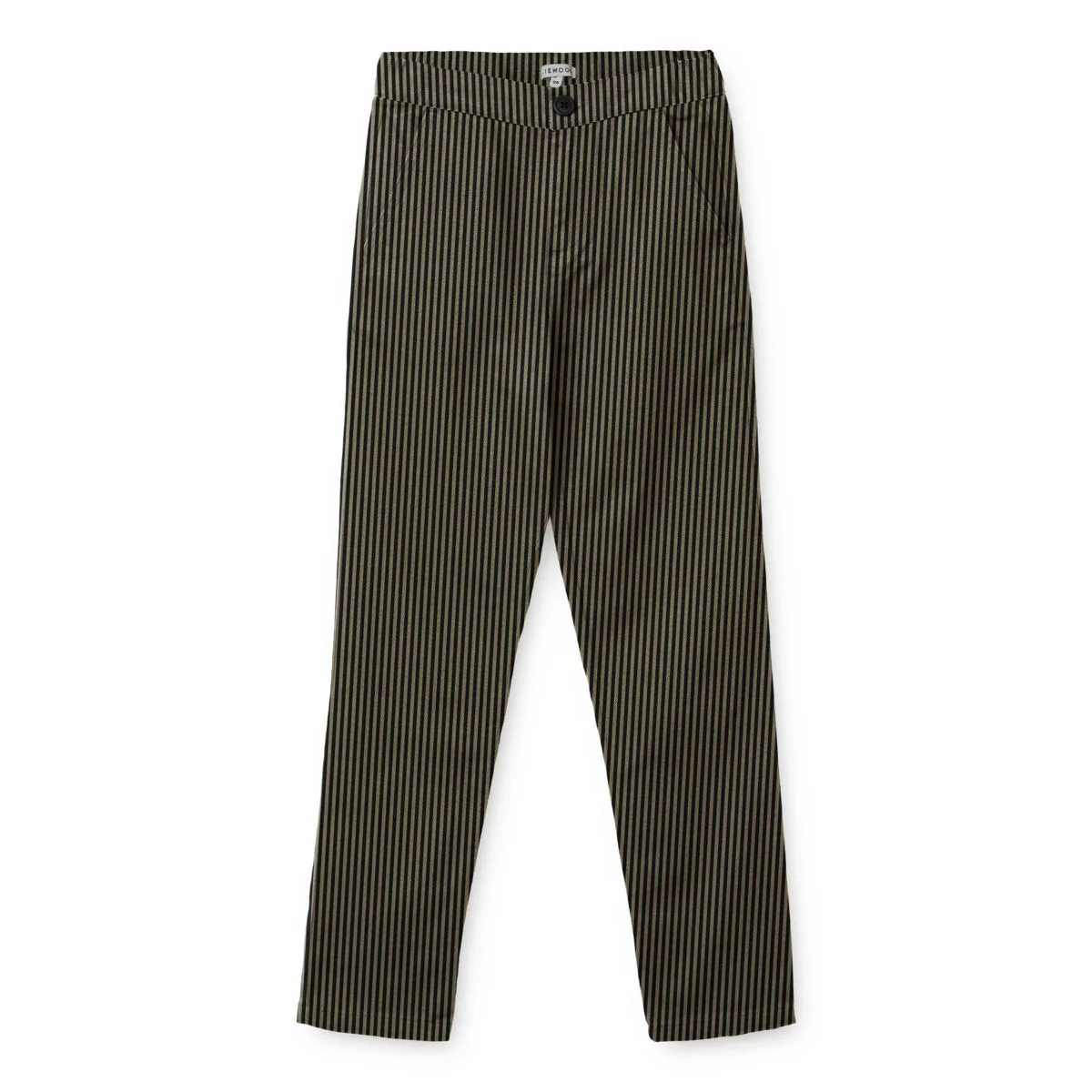 Bergamote brushed twill trousers - Y/D Stripe Black panther / Stone beige