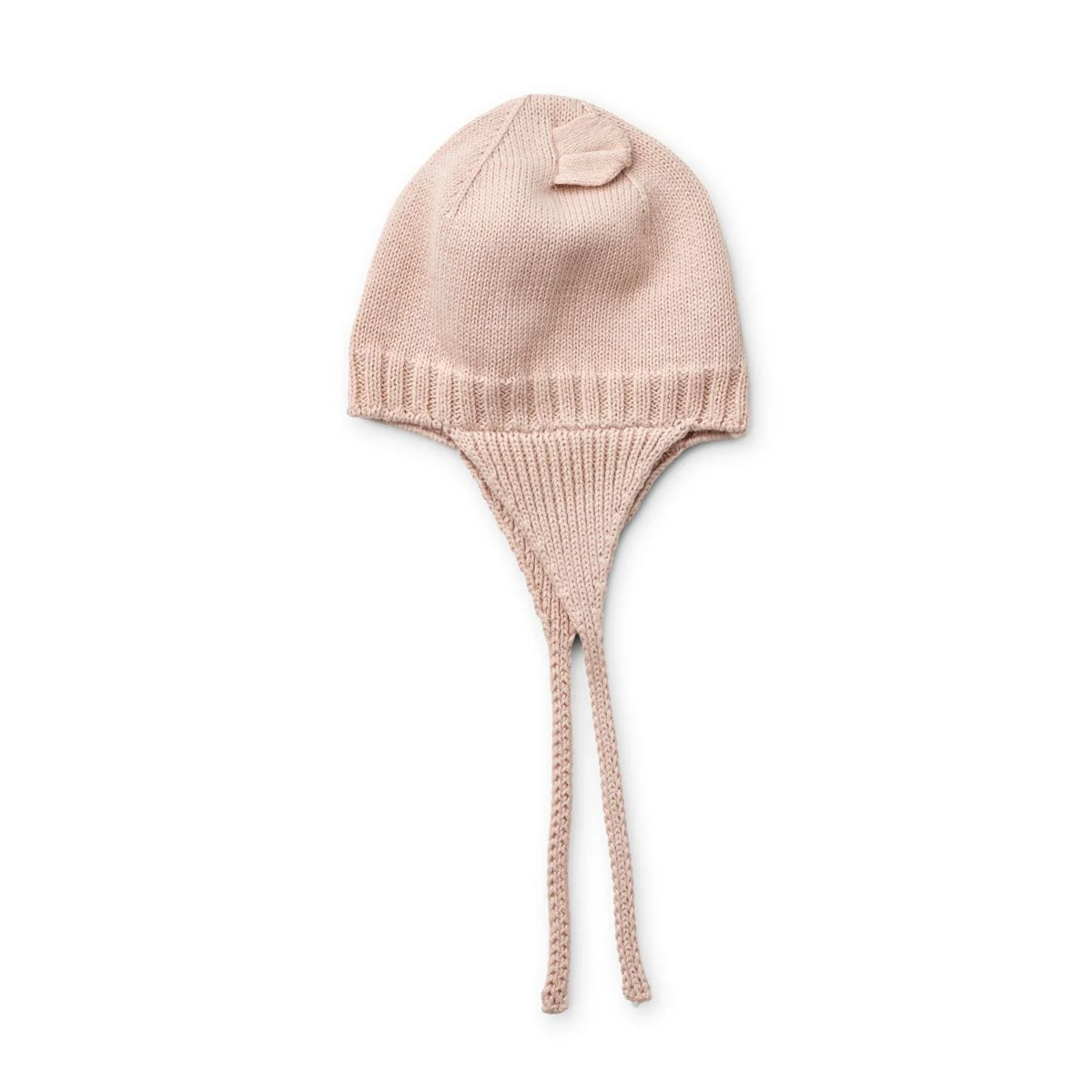 Violet Baby Bonnet with Ears - Grey melange