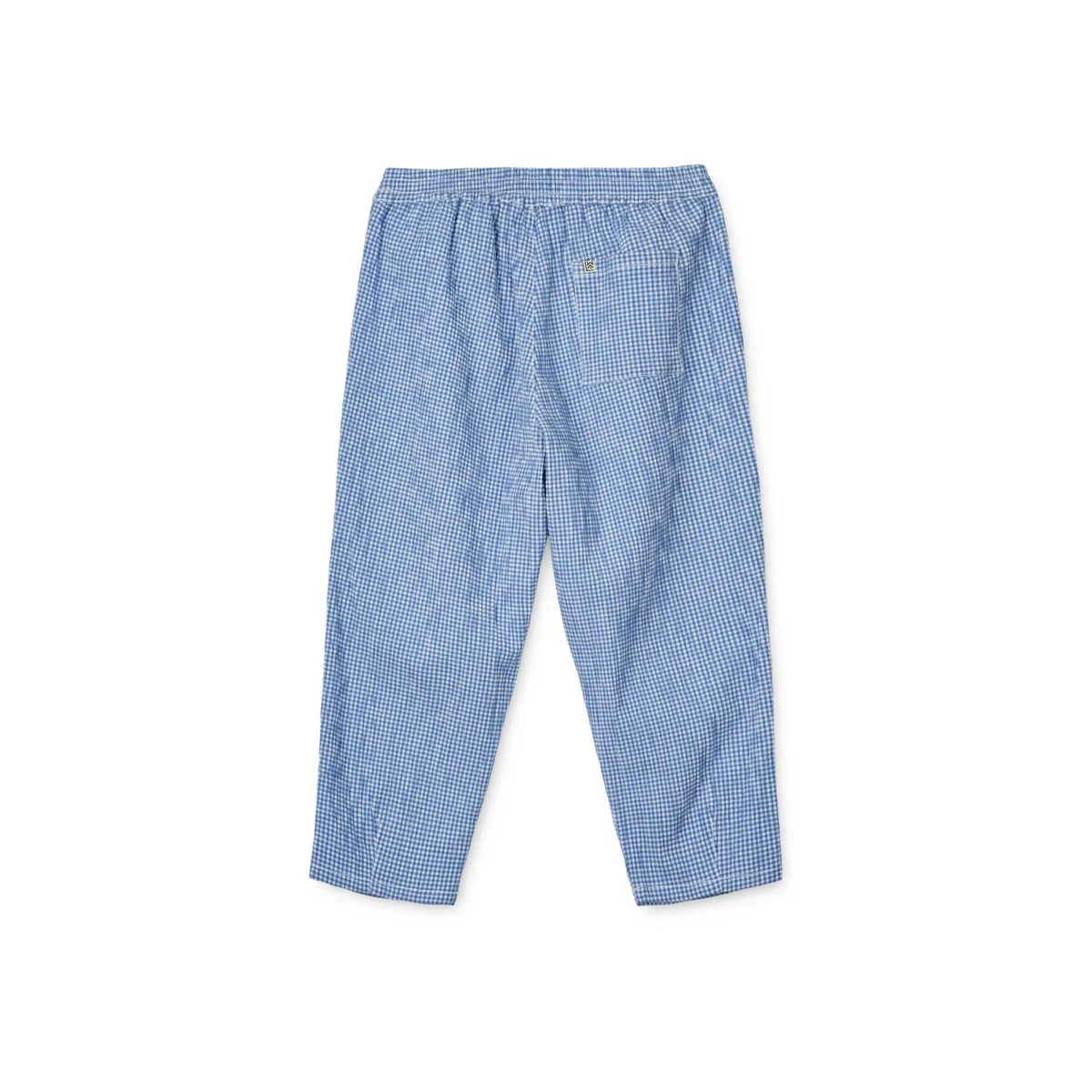 Birger seersucker check trousers - Y/D Check Riverside / Crisp white