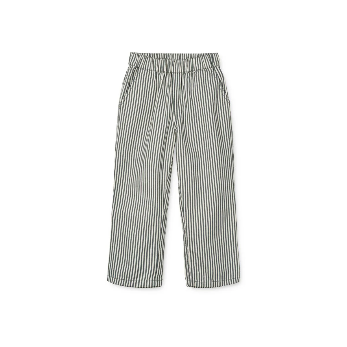 Harald striped cotton trousers - Y/D Stripe Whale Blue / Creme de la Creme