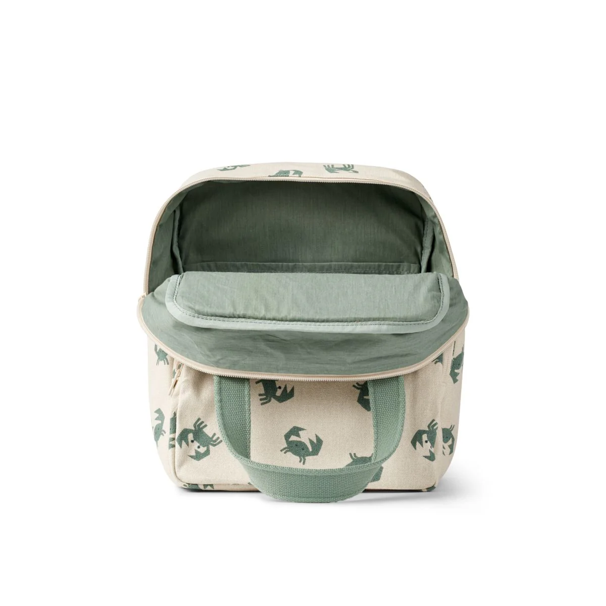 Elsa square backpack - Y/D stripe Yellow Mellow/ Creme de la creme