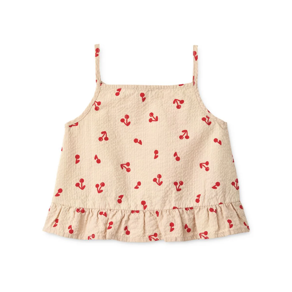 Aubrey printed cotton top - Cherries / Apple blossom