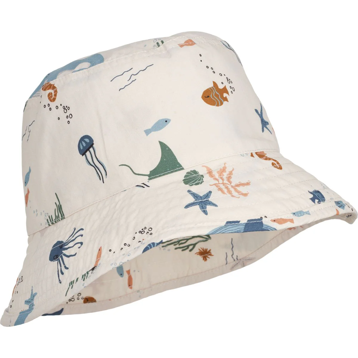 Damon printed bucket hat - Sea creature / Sandy
